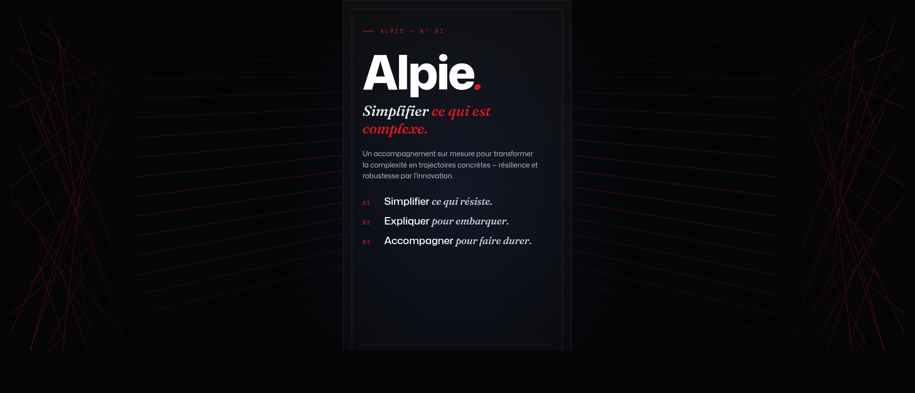 Poster Alpie triptyque