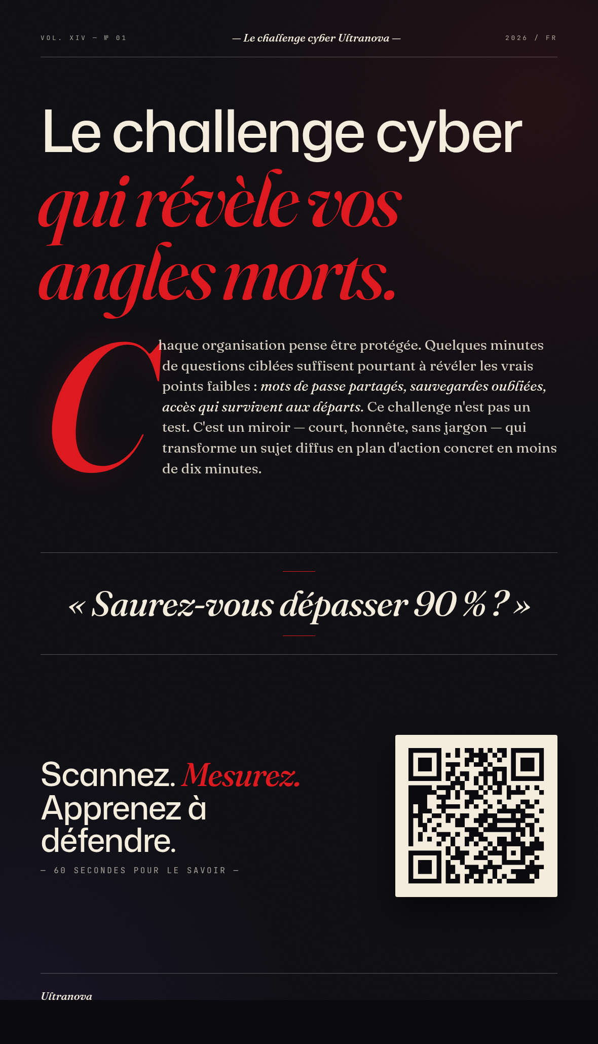 Design 3 — Editorial Italic
